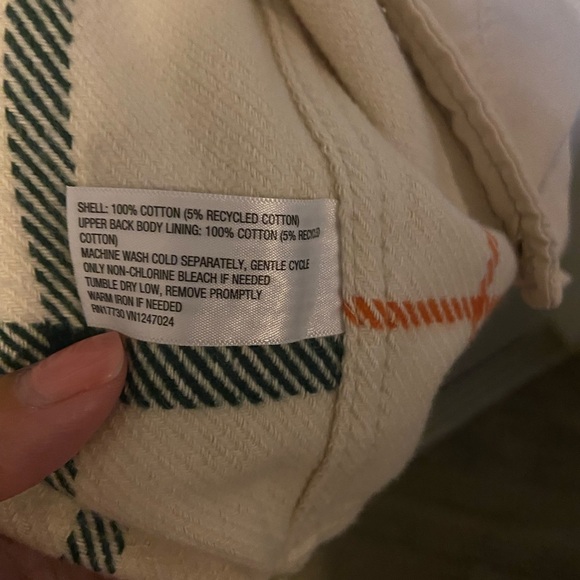 Goodfellow Cream Plaid Button-Up Shirt - Picture 4 of 15